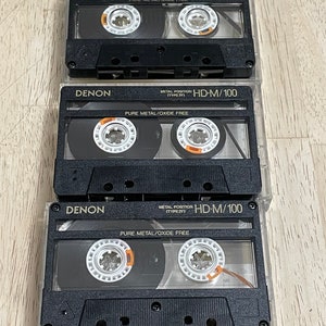 Rare Denon HD-M 90 Metal High Bias Blank Audio Cassette Tape – Sealed, 90 Min