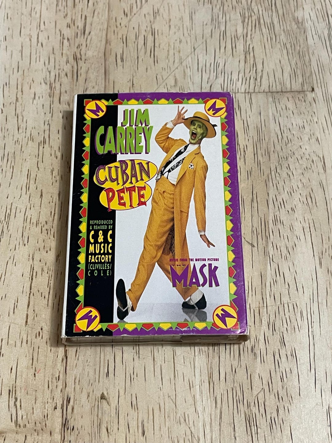 Jim Carrey Cuban Pete C & C Pop Radio Edit 1994 Jim Carrey - CUBAN PETE the Mask Soundtrack Cassette Tape Single