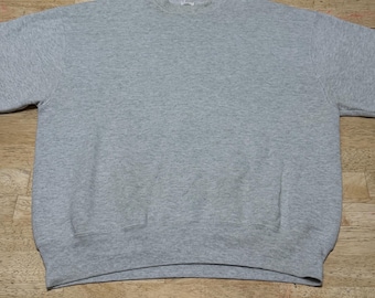 Vintage Munsingwear Blank Crewneck Sweatshirt Sz Large Gray Made In USA 90s Y2K.