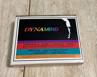 Dynamind Subliminal Cassette Tape Box Set Dieting Weight Loss vintage 1989