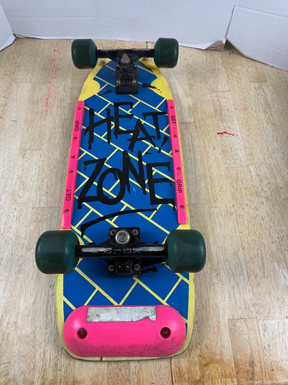 Vintage 1980's Radical Nash Heat Zone Yellow / Green XR-2 Trucks