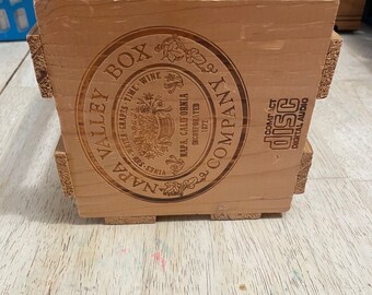 Napa Valley Box Company, 20 CD, boîte de rangement pour disques compacts, caisse en bois, boîte de support 1.