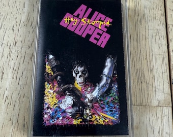 Alice Cooper - Hey Stoopid Cassette Tape 1991 1st US Release Classic Glam Metal.