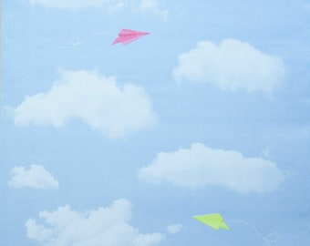 3D Blue Sky Cloud PVC Sticky Back Plastic Fablon Self Adhesive Wallpaper