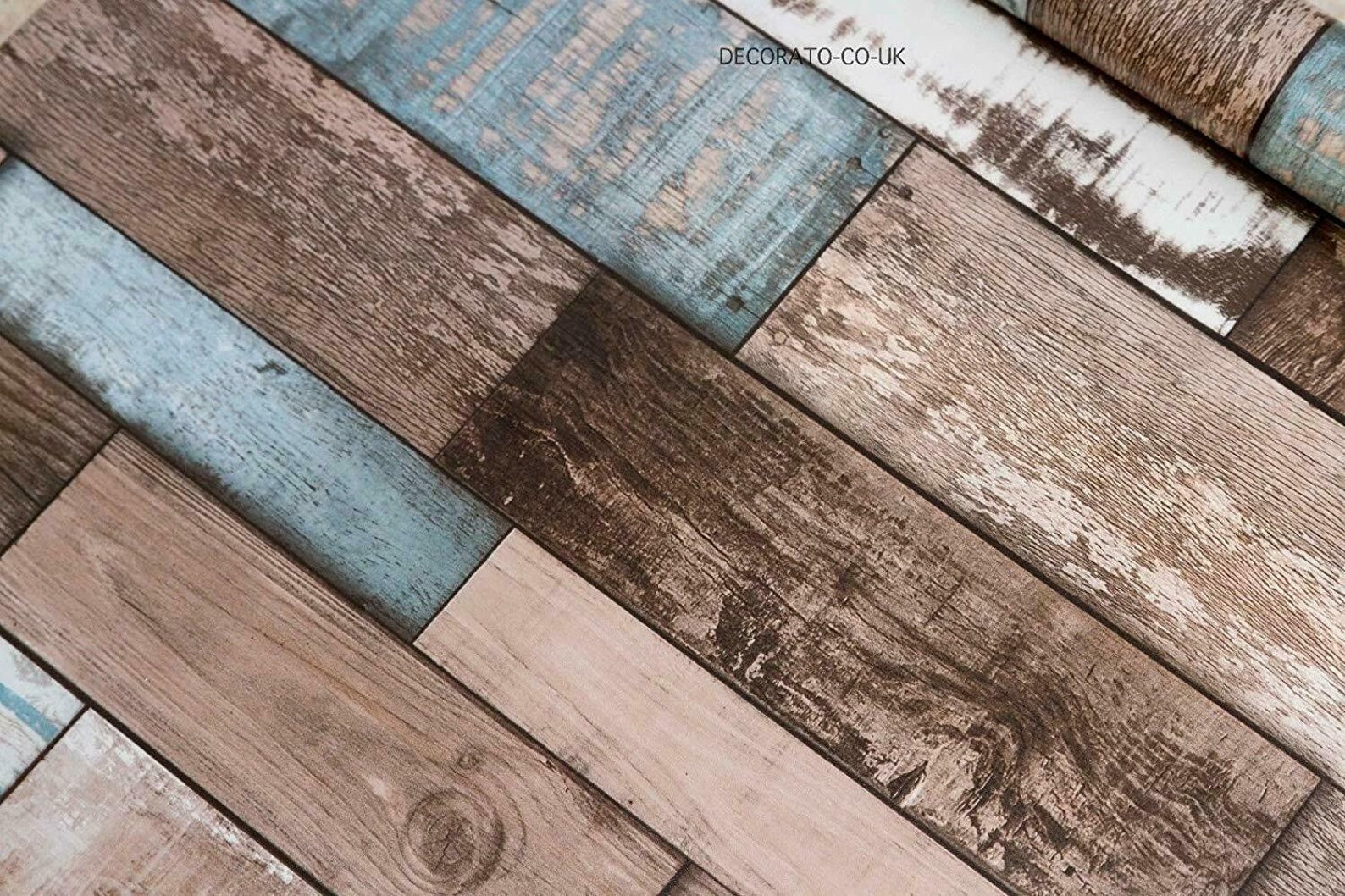 5m Roll of Distressed Wood Fablon Vintage Tiles Sticky Back Etsy UK