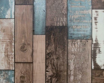 Vintage Wood Grain Sticky Back Plastic Fablon Furniture Sticker Wallpaper Pell and Stick Pvc