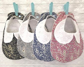 Baby Bibs with Peter pan collar