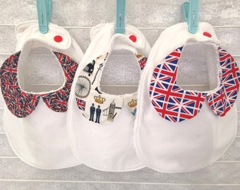 Baby Bibs with Peter pan collar