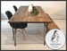 ARTEMIS Industrial Dining Table Bench Chairs Hairpin Rustic Free Delivery 