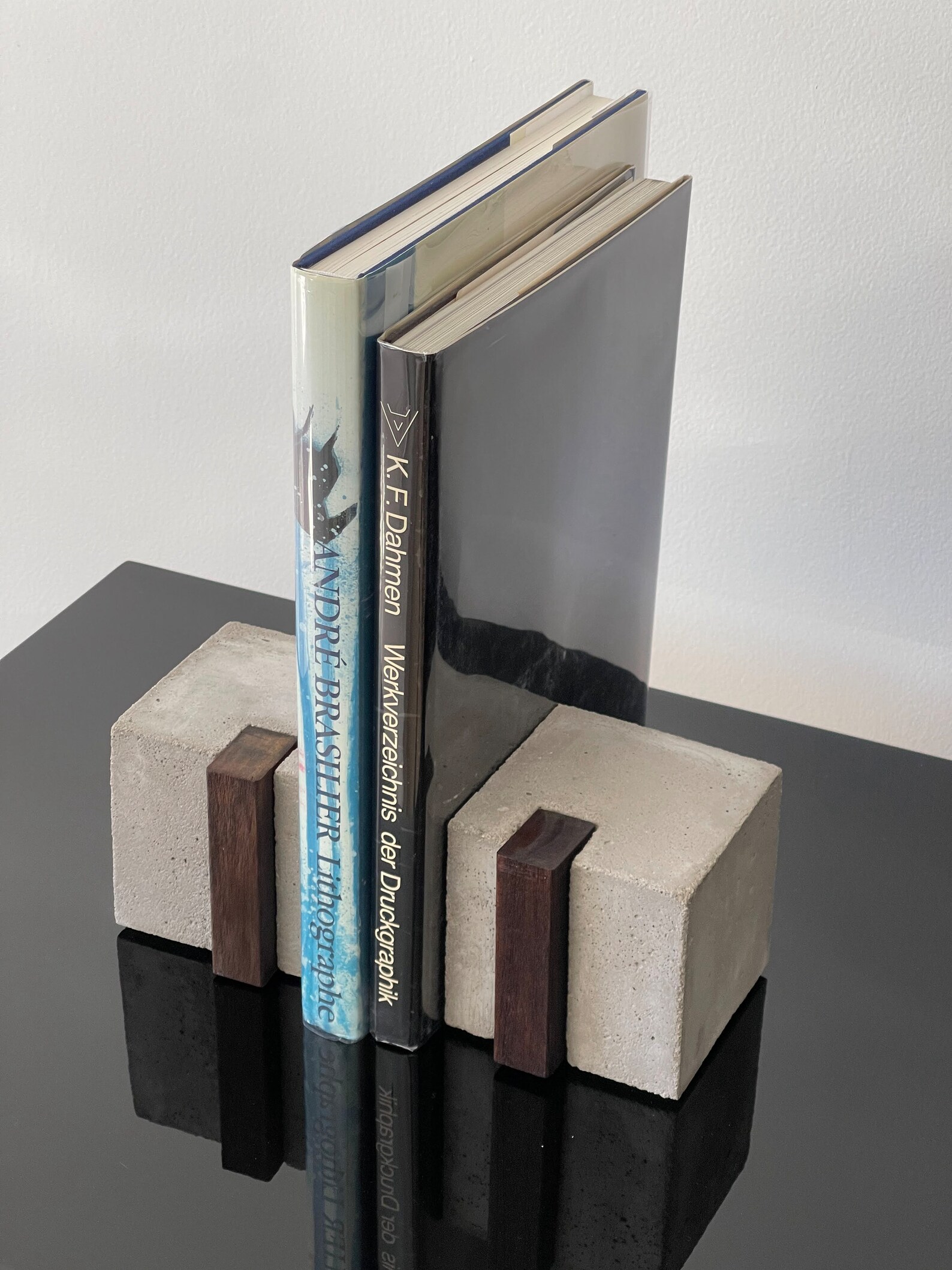 Modern Extra Heavy Concrete Bookends Solid Bookends Etsy