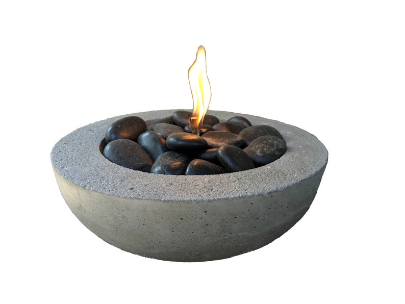 The Santa Fe Concrete Tabletop Fire Pit Etsy