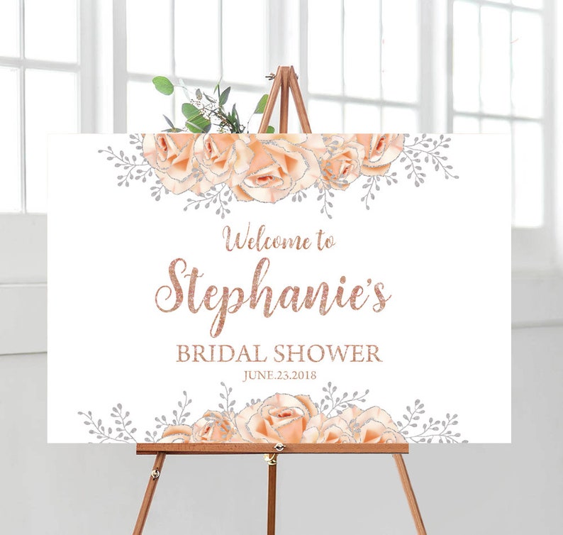 Bridal Shower Decorations Rose Gold Decor