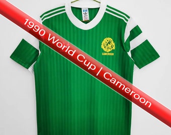 1990 Cameroon World Cup Football Shirt Soccer Jersey - X Large