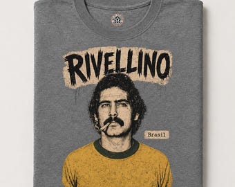 Rivellino 70s Football Culture Smoking Graphic Tee
