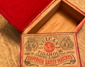 【激レア】1950s Vintgae ヴィンテージ USA マッチセット Pair of Vintage 1950's Match Boxes, Vulcan Matchbox & Americas Own