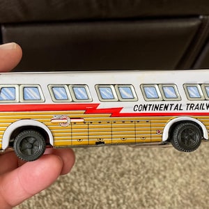 ブリキ　CONTINENTAL TRAILWAYS バスモデル Continental Trailways Bus - Etsy