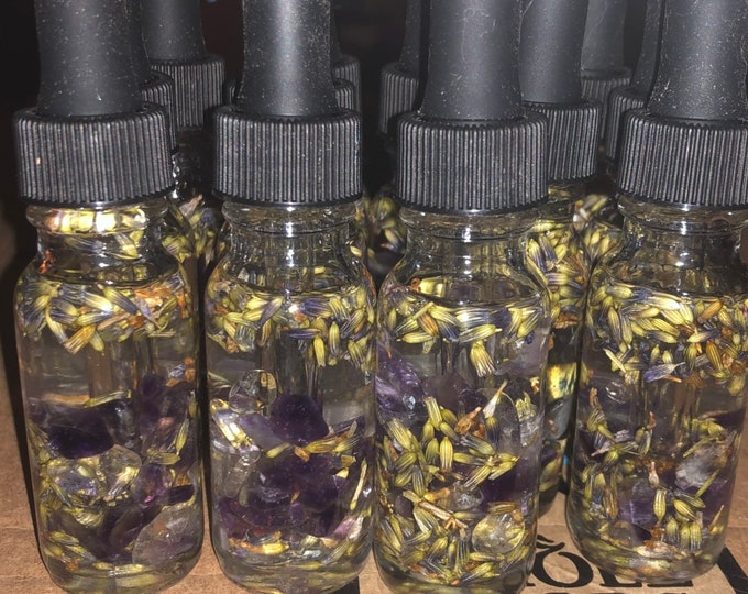 Featured listing image: Crystal Infused Lavender Essential Oil