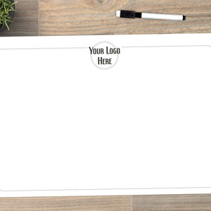 Personalised Logo Memo Whiteboard, Business Branding Wall Planner, Logo Dry Wipe Board