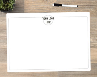 Personalised A3 Large Logo Memo Whiteboard, Business Branding Wall Planner, Logo Dry Wipe Board