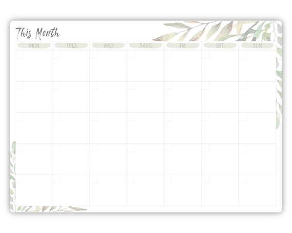 personalised-monthly-planner-whiteboard-large-a3-write-and-wipe-clean-monthly-organiser-dry-wipe-calendar-etsy