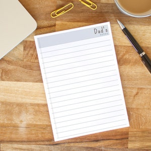 Father's Day Notepad | Dad's Desk Pad Planner | To Do List Notepad |A5 tear off pad | Father's day gift