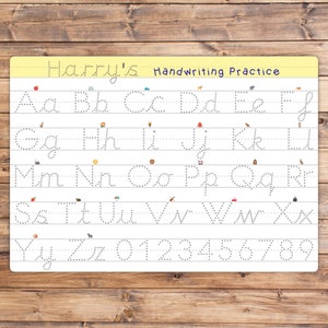 Pre Cursive laminated Handwriting Practice Board. Drywipe, whiteboard with free dry wipe pen.