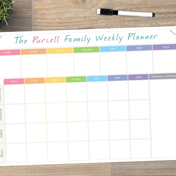 personalised-weekly-family-planner-whiteboard-large-a3-dry-wipe-etsy-uk