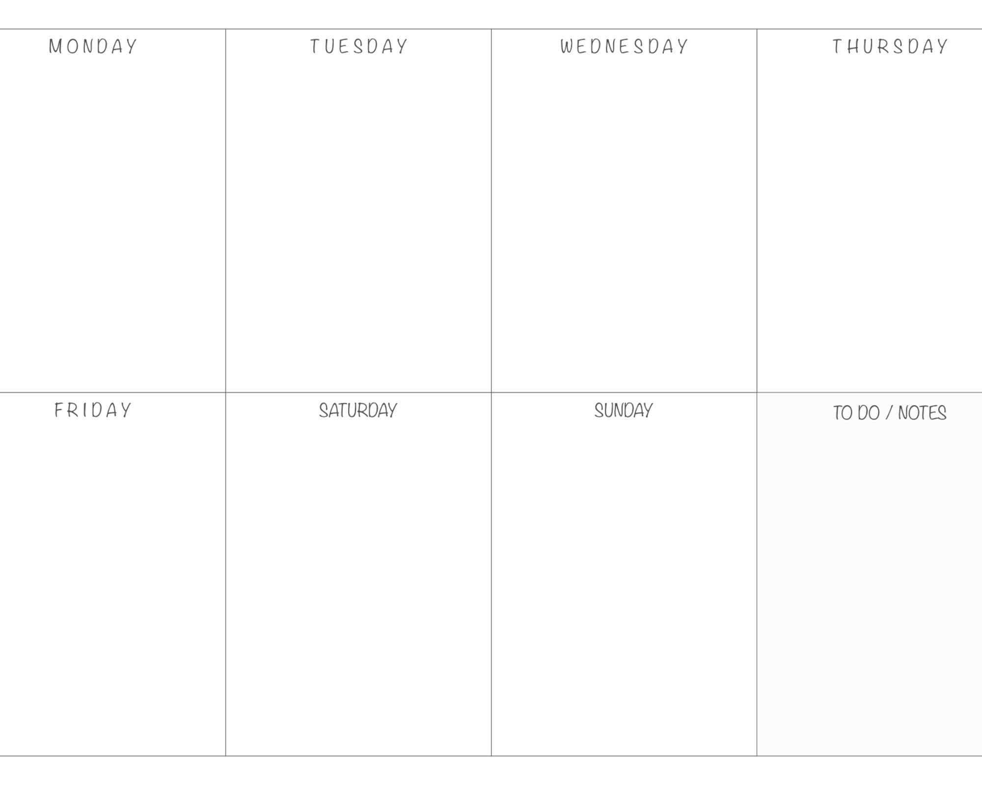 Etsy Family Planner Board
