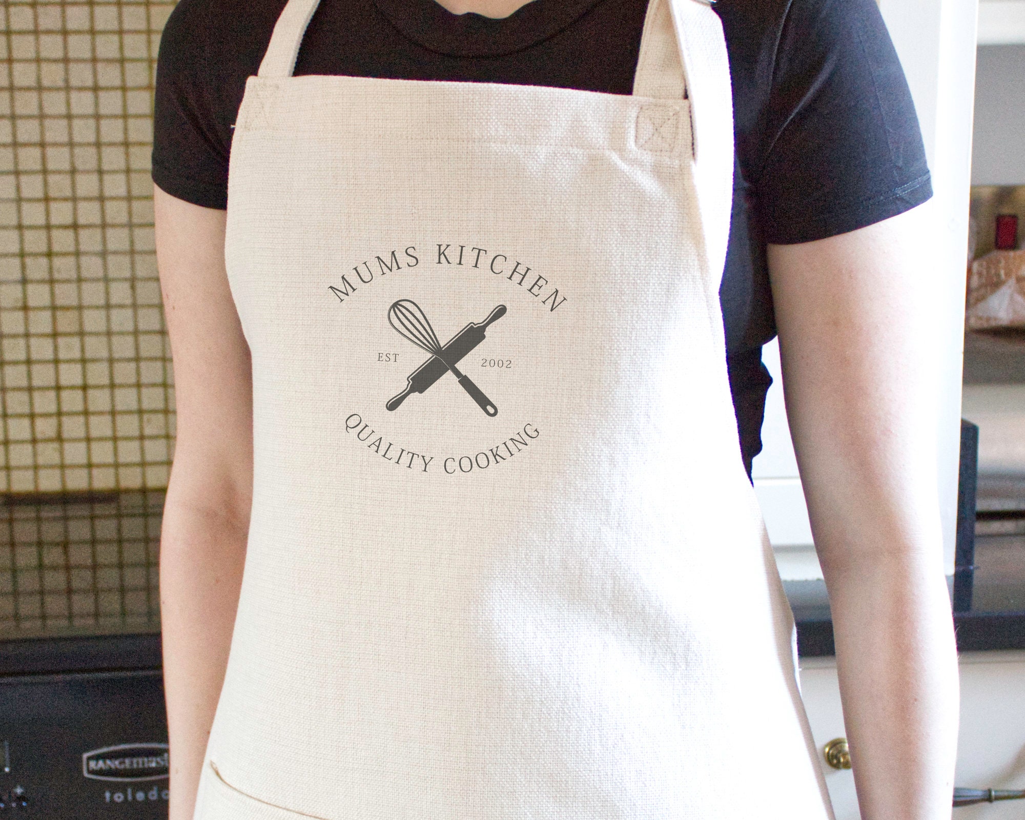 Personalised Adult Kitchen Apron Baking Gift Custom Apron Etsy