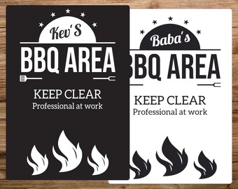 Personalised BBQ sign, perfect for Father's day gifts, birthday, christmas. Any personalisation available, Dad, Daddy, Grandad or a name.