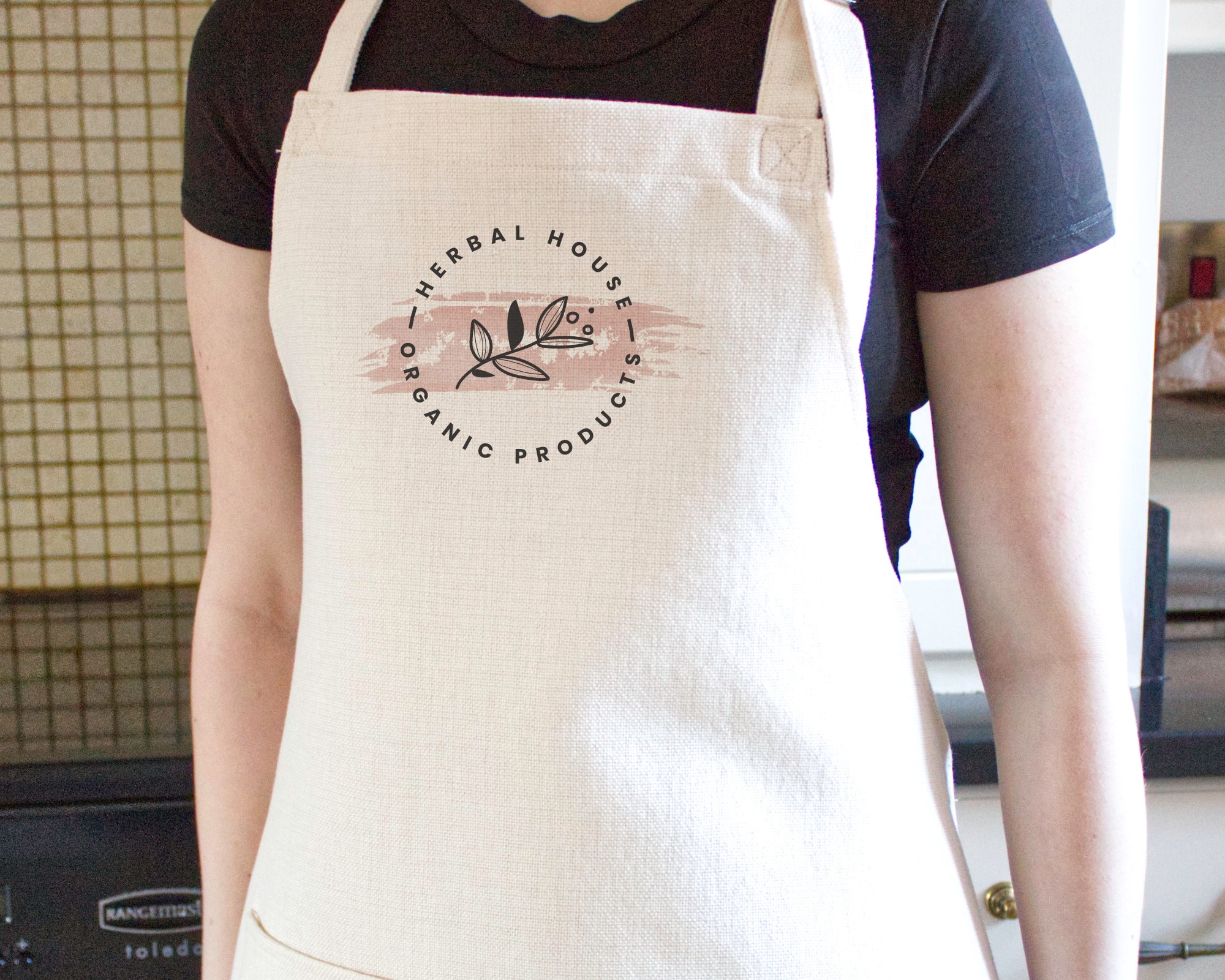Personalised Printed Apron With Any Logo or Text Custom Etsy UK