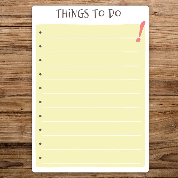Things to do Dry Erase Whiteboard. Reusable To-do list with free dry wipe pen.