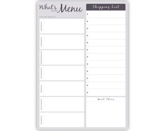 Magnetic Meal Planner Memo Board Whiteboard Fridge A4 Dry Wipe Family Prep Diet 