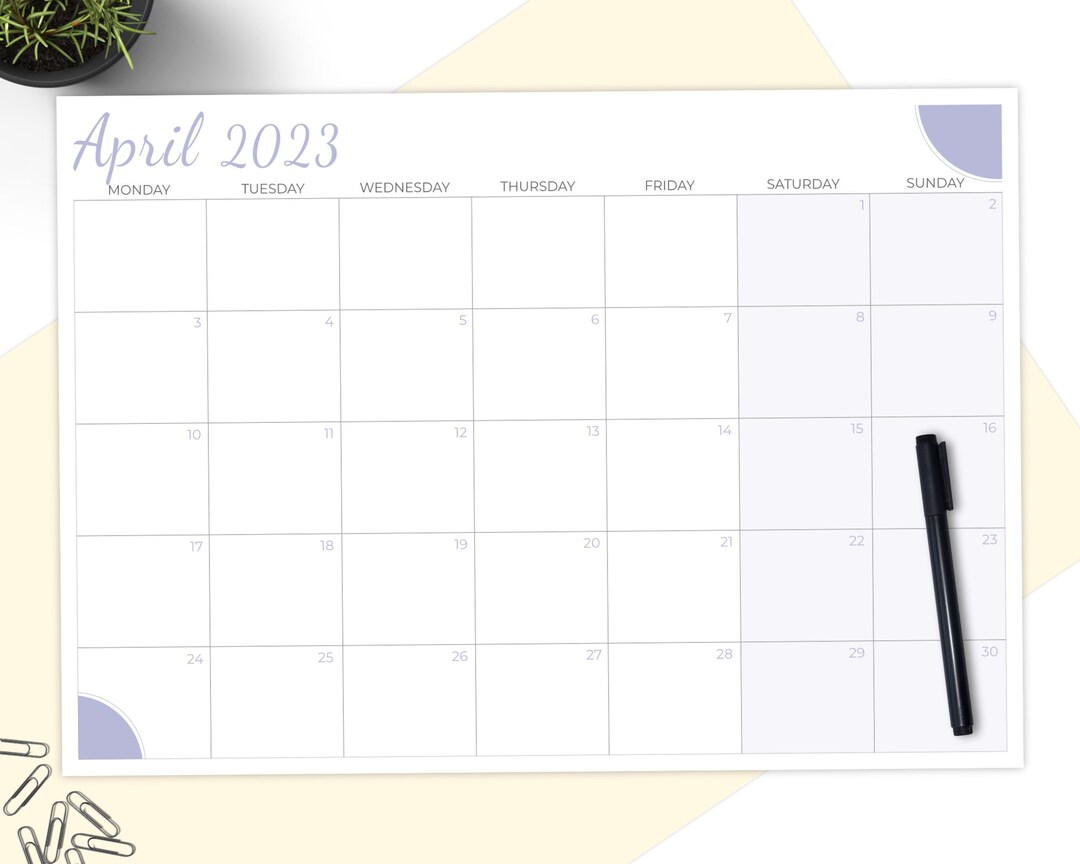 12 Months Multicolour Monthly Calendar Notepad A4 Tearable Notepad