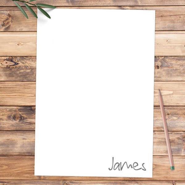 Personalised Notepad With Name | Custom Notepad | Writing Pad | Personal Tear Off Notepad | Personalised Stationary Gift