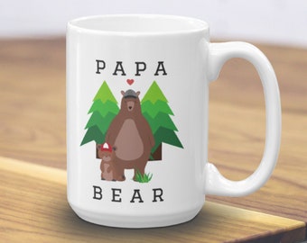 Papa Bear Mug, New Dad Gift, Bear Mugs, Pregnancy Mug, Papa Bear Gift, Paternity Gift, New Dad Mug, Bear Mug, Dad To Be Mug, Mug For Dad