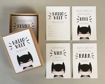 Meilensteinkarten "Superheld" milestonecards "superhero"