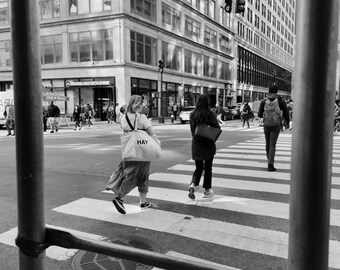 Hay Print, Black And White Photography, Street Photography, New York Photography, Manhattan Print, Urban Photography, City Photography