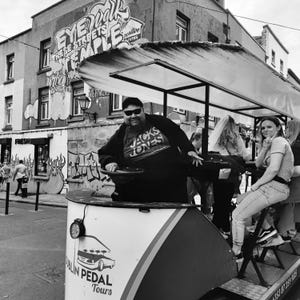 Impression de Dublin, photographie de Dublin, impression d&#39;Irlande, photographie d&#39;Irlande, Temple Bar, photographie de rue, photographie de voyage, noir et blanc