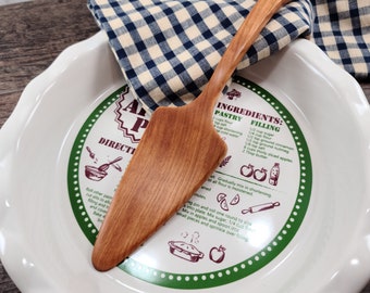 Hand Made Wooden Cherry Pie Server, Wooden Cake Server, Pizza Server  #029-C