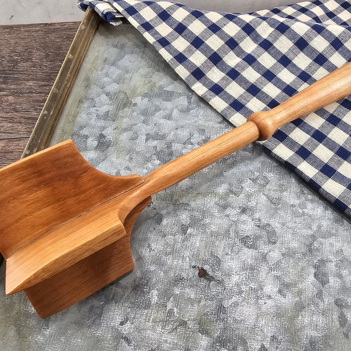 PRE-ORDER ONLY: Cherry Ground Meat Masher, Hamburger Chopper, Wood Kitchen Utensil, #051-C