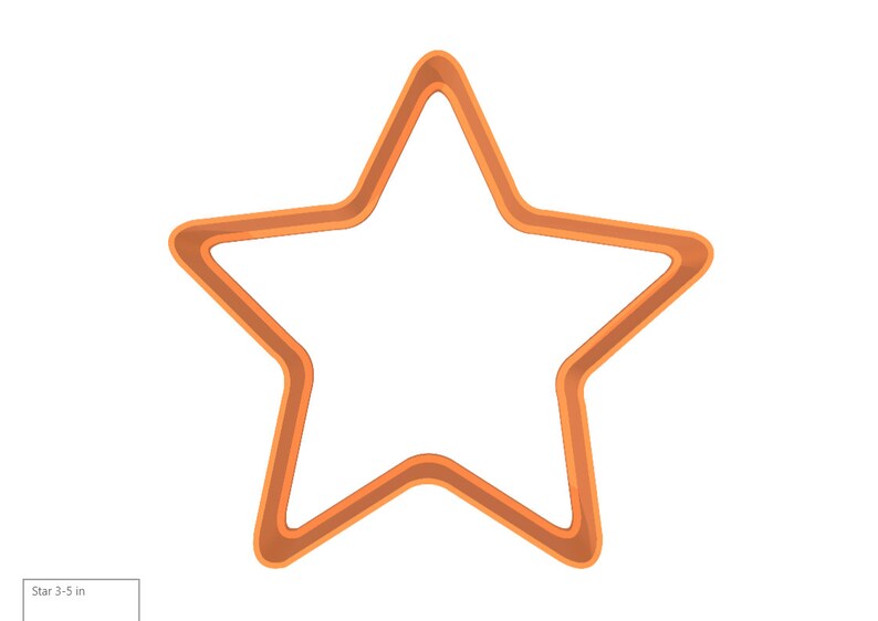 Christmas Star 3D Printed Cookie Biscuit Cutters Custom Made Cookie /& Fondant Cutters