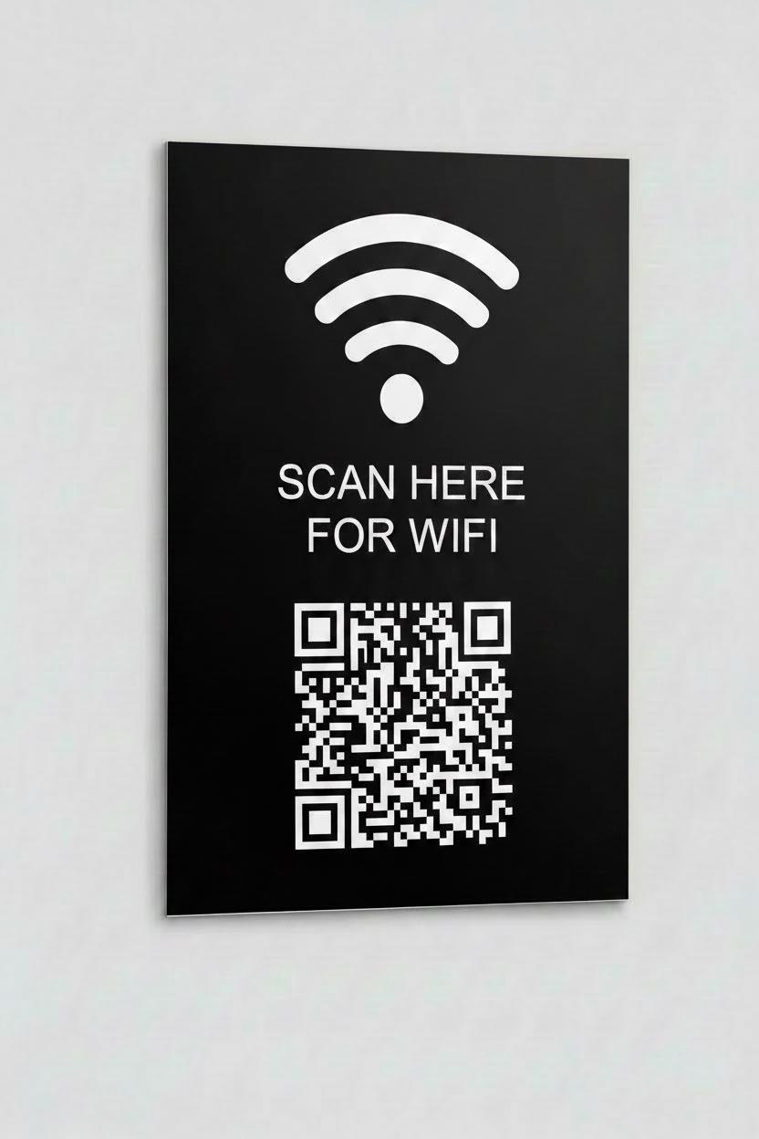 Santek EZ-Schild Drahtloses Digital-Signage – 10,7 Cm E-Paper Türschild, Wiederaufladbar, Mit QR-Code & App-Steuerung (Windows), Für Büro & Raum