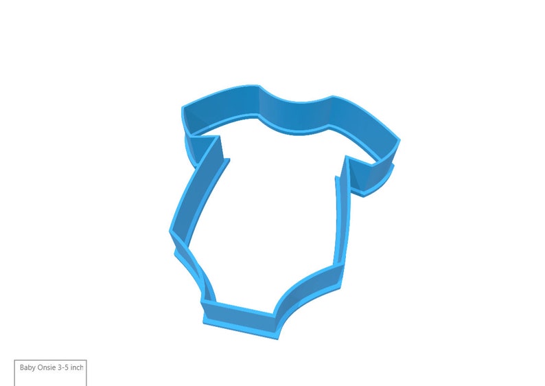 Custom Made Cookie /& Fondant Cutters Baby Onsie 3D Printed Cookie Biscuit Cutters