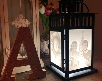 Personalised Lithophane Large LED Photo Lantern