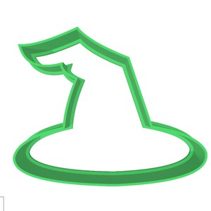 Witch / Wizard Hat - Halloween Witches / Wizards -  Cookie & Fondant Cutter - Custom Made 3D Printed Cookie / Biscuit Cutters