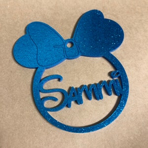 Personalised Mickey & Minnie Mouse Bauble Ornament - Custom Name | Decoration
