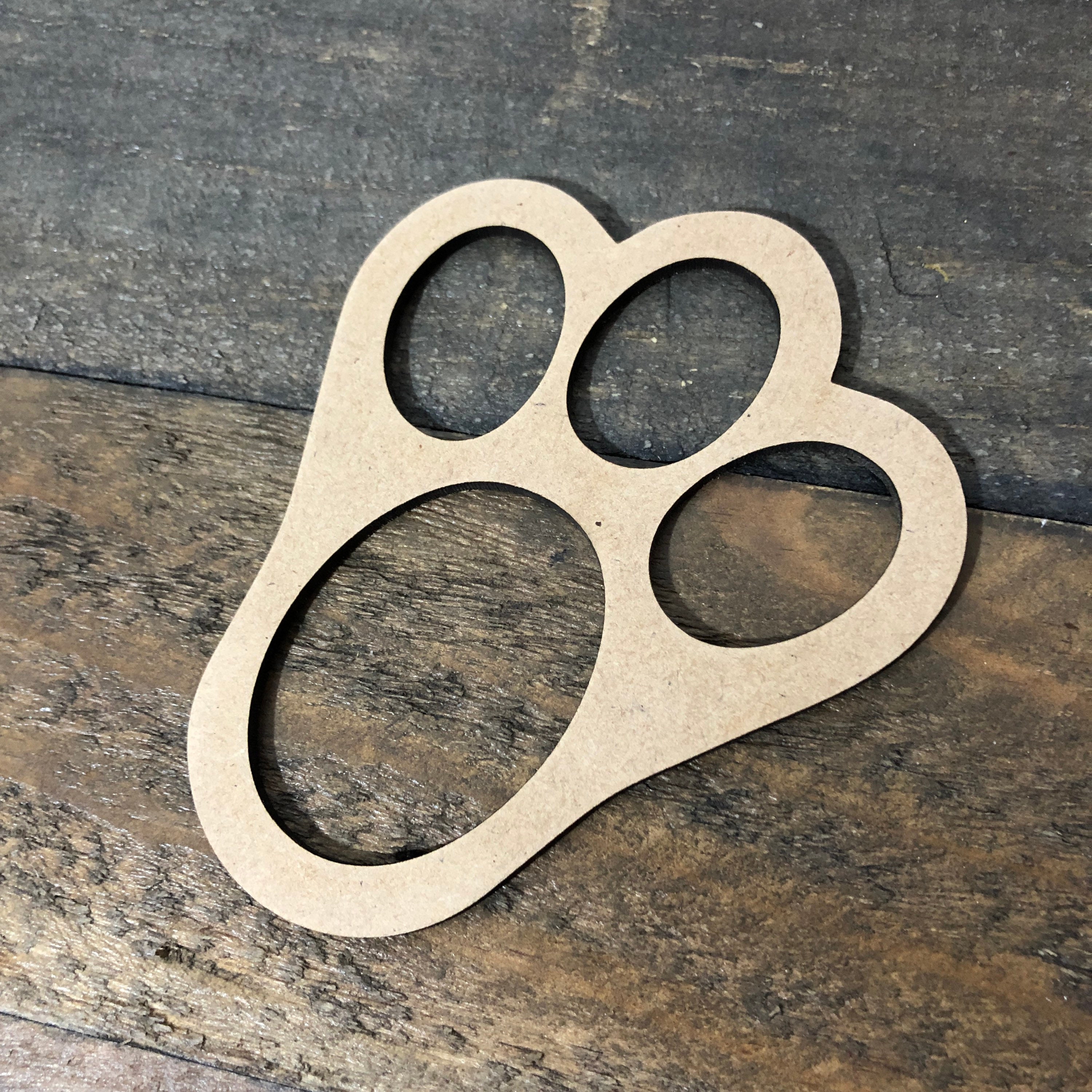 Free Easter Bunny Paw Print Template
