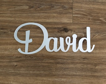 Acrylic Name Wall Decoration - Personalised Custom, Script Plaque, Wedding, Party, Celebration, Decor, Nursery, Kids Room, Personalized Sign