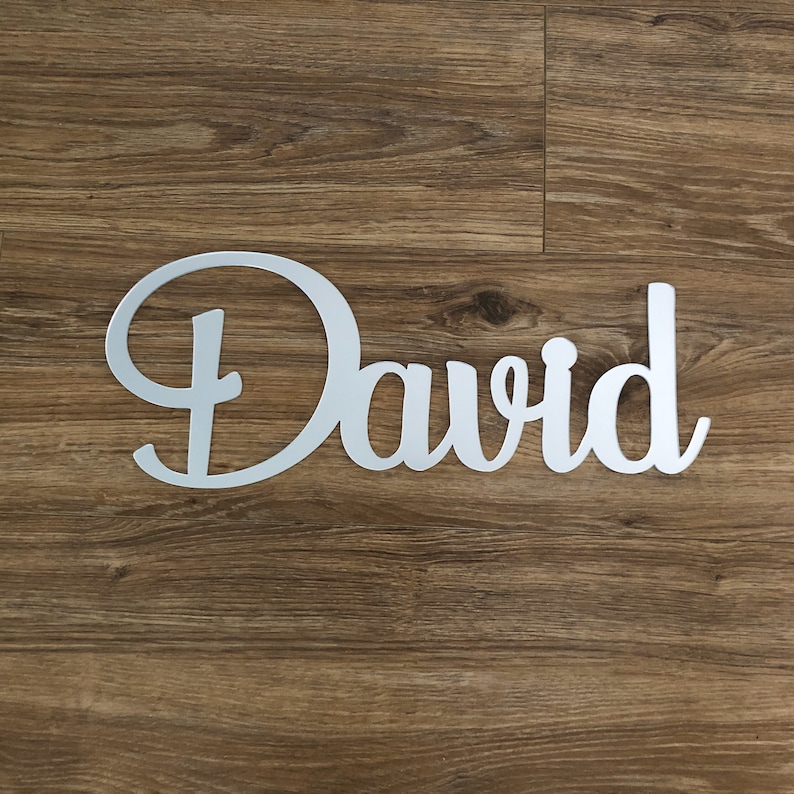 Acrylic Name Wall Decoration Personalised Custom Script Etsy Australia